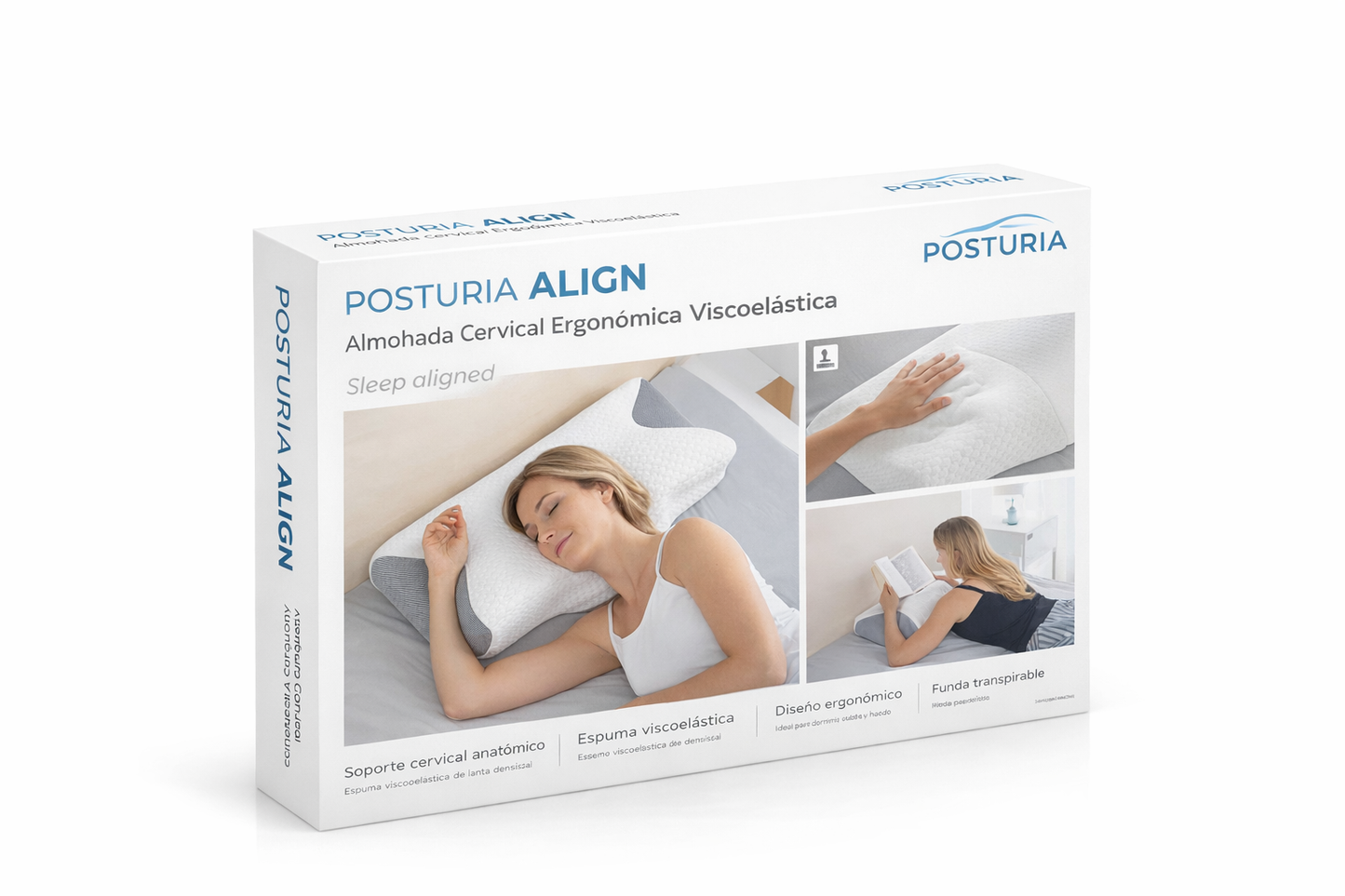 POSTURIA ALIGN® – Almohada Cervical Ergonómica